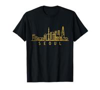 Seoul Skyline Corea del Sur Camiseta