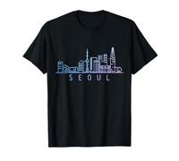 Seoul Skyline Corea del Sur Camiseta