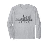 Seoul Skyline Corea del Sur Manga Larga
