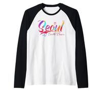 Seoul South Korea | Vacation Travel Camiseta Manga Raglan
