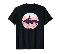 Seoul Tower Skyline South Korea Cherry Blossom Camiseta Camiseta