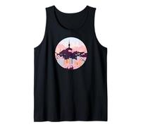 Seoul Tower Skyline South Korea Cherry Blossom Camiseta Camiseta sin Mangas