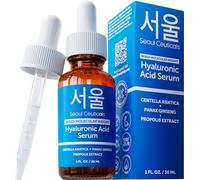 SeoulCeuticals Suero facial de ácido hialurónico, tratamiento coreano para el cuidado de la piel para inflamación, radicales libres y síntesis de colágeno, suero de centela y propóleos de ácido