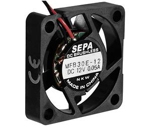 SEPA MFB30E12 Ventilador axial 12V DC 4.0m³/h (L x W x H) 30x30x6.5mm