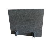 Separador acústico autónomo para escritorio, panel de privacidad que absorbe el sonido, con base estable, ideal para oficina, aula, biblioteca y espacio de trabajo en casa, color gris oscuro, 60 x 120