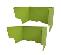 Separador acústico de escritorio, 2 unidades, divisores de oficina portátiles, independientes, reducción de ruido, absorción de sonido, escudo de privacidad para el espacio de trabajo, 24 x 31 x 39 cm