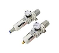 Separador Aire Aceite Agua Filtro Regulador de Presión Compresor AW3000-03 | Unidad de tratamiento de aire en aluminio puerto PT 3/8 5-60°C AW3000-03