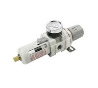 Separador aire aceite agua Regulador de presión Compresor Filtro | Regulador de presión neumático de precisión con separador aire aceite agua para compresor eficiente(Aw5000-10 Fible)