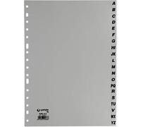 Separador ALFABETICO Folio 16 TALADROS EN PP Gris XS 25 Unidades