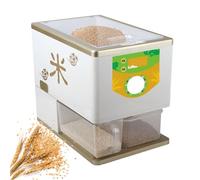 Separador Automático de Salvado, Máquina Eléctrica para Arroz 320Ml con 8 Niveles de Molienda Ajustables, Rendimiento 250-500G/Min, Fácil de Usar, Descascaradora Eléctrica para Todo Tipo de Arro 110v