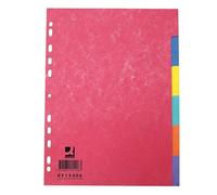 Separador q-connect cartulina brillo juego de 6 separadores din a4 multitaladro - KF15406