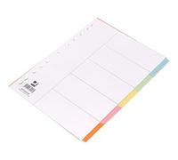 Separador q-connect cartulina juego de 5 separadores din a4 multitaladro - KF34028