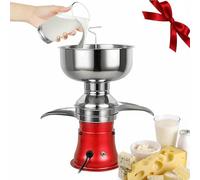 Separador centrífugo de leche eléctrica, separador de crema de leche fresca de 50 l/h, máquina centrífuga eléctrica, desnatadora de leche de acero inoxidable de 5 litros, para leche fresca de vaca de