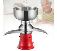Separador Centrífugo De Leche Eléctrico, Máquina Desnatadora De Crema Profesional, Separador De Crema, Máquina Separadora De Leche, Ajustable Para Leche De Oveja, Leche De Cabra U Otros Lá(Color:Rojo)