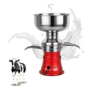 Separador centrífugo de leche eléctrico, separador de crema de leche fresca de 5 l, máquina centrífuga eléctrica de 50 l/h, acero inoxidable, para hacer crema de leche desnatada red