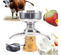 Separador centrífugo eléctrico de leche, desnatador, ajustable for leche de oveja u otros lácteos (9800-11000 RPM)