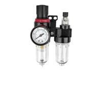 Separador de aceite y agua Válvula reguladora de presión del compresor de aire Filtro de aire con drenaje Bomba de aire Procesador de fuente de gas(Copper AFR2000 with meter)
