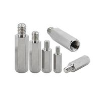 Separador de acero inoxidable 304, espaciador placa hexagonal macho y hembra, tornillo, pilares columna, perno, soporte PCB, M2, .5, M3, M4, M5, M6(90mm (2Pcs),M5 (Head 8mm))