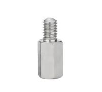 Separador De Acero Inoxidable 304, Soporte PCB Macho Y Hembra, Espaciador Tablero Hexagonal, Columna Tornillo, Espaciadores, Perno M3M4, 5 Uds(30mm,M4x6(5pcs))