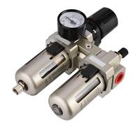 Separador de Agua, Haofy 0,05-0,85MPa Reductor de Presión de Componentes Neumáticos con Manómetro, Filtro Regulador de Aire Comprimido para Compresor de Aire Comprimido