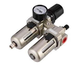 Separador de Agua, Haofy 0,05-0,85MPa Reductor de Presión de Componentes Neumáticos con Manómetro, Filtro Regulador de Aire Comprimido para Compresor de Aire Comprimido