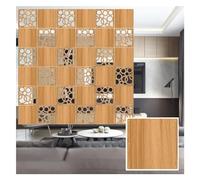Separador de ambientes Colgante, Wood-Plastic Hanging Room Divider Panel Natural 11.4 x Inches(Natural B,22Pcs)
