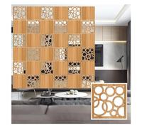 Separador de ambientes Colgante, Wood-Plastic Hanging Room Divider Panel Natural 11.4 x Inches(Natural a,12Pcs)
