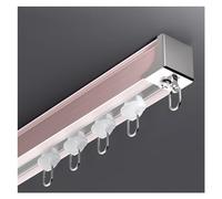 Separador de ambientes con rieles aluminio for cortinas, ideal for sala estar, dormitorio, ventanales y vestidor, poleas universales, 1 a 6 m largo(Ceiling Mount,4.5m/14.8ft)