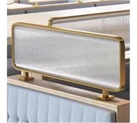 Separador de ambientes de cristal, elegante mampara de hierro para comedores y restaurantes, solución de privacidad y decoración, diseño de rayas translúcidas, 50 x 90 cm