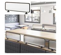 Separador de ambientes de hierro para comedor, paneles de división de oficina semiprivada, separador de restaurantes y hoteles, negro, 20 x 150 cm, divisor de espacio versátil