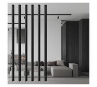 Separador de ambientes de listones de madera, pantalla desmontable para separación de espacios, columna decorativa moderna sin taladrar para separación de habitaciones