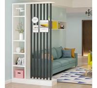 Separador de ambientes de madera independiente con estantes, estante de almacenamiento decorativo para el hogar, oficina, entrada y pasillo