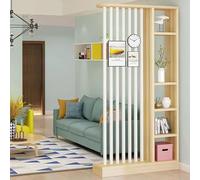 Separador de ambientes de madera independiente con estantes, estante de almacenamiento decorativo para el hogar, oficina, entrada y pasillo