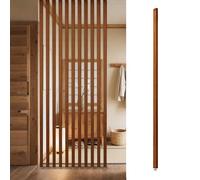 Separador de ambientes de madera, separador de espacio independiente de suelo a techo para oficinas, restaurantes, decoración del hogar, elegantes listones huecos para escaleras y porches