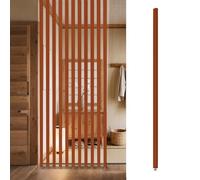 Separador de ambientes de madera, separador de espacio independiente de suelo a techo para oficinas, restaurantes, decoración del hogar, elegantes listones huecos para escaleras y porches