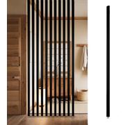 Separador de ambientes de madera, separador de espacio independiente de suelo a techo para oficinas, restaurantes, decoración del hogar, elegantes listones huecos para escaleras y porches