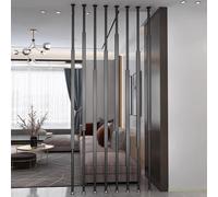 Separador de ambientes de metal ajustable de 100 a 300 cm de alto, no requiere taladro, 8 piezas, perfecto para sala de estar y dormitorio, elegante separador de divisiones de entrada, 280 cm