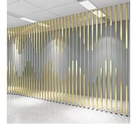 Separador de ambientes de metal independiente, altura personalizable para una separación versátil del espacio en oficinas, estudios y entradas