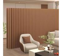 Separador de ambientes de papel, mampara divisoria de oficina portátil, pantalla divisoria de papel plegable para privacidad, separador de ambientes, mampara independiente para interiores Brown-2x1.8m