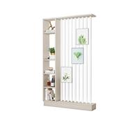 Separador de ambientes - Partit de suelo a techo caqui para dormitorio, oficina, cafetería, casa de té, versátil 120 cm, columna de entrada