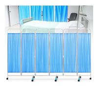 Separador De Ambientes Plegable, Biombo De Privacidad Portátil Con Ruedas, Biombo Médico Independiente Para Dormitorio, Sala De Estar Y Oficina(6-Panel)
