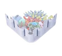 Separador de base Vivarium, barrera de cimentación para piscinas marinas, componentes de terrario, placa ornamentada de alta resistencia, limo resistente, arcilla verde líquida, aislamiento, biospo