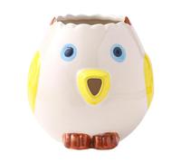 Separador de clara de huevo, tamiz para clara de huevo, separador de clara de huevo y yema de cerámica en forma de pollo | Práctico divisor de filtros de huevos para uso doméstico, tanque de