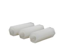 Separador de columna de aislamiento hexagonal de nailon hembra, M2, M2.5, M3, M4, M5, M6, espaciador de estante de placa base en blanco y negro, pernos espaciadores, pilares(White,25MM_M5 (20PCS))