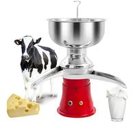 Separador de crema centrífugo, caudal ajustable y base ancha, para procesamiento de leche en casa y granja