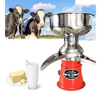 Separador de crema de leche centrífuga eléctrica de 5 litros, separador de crema fresca de 50 l/h para desengrasar leche cruda en leche desnatada y crema, procesamiento eficiente de lácteos