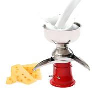 Separador de Crema de Leche de Acero Inoxidable,desnatador centrífugo eléctrico de 50 l/h para Leche cruda de Cabra y Vaca,Recipiente de 5 l para la elaboración casera de Mantequilla y Queso 100L/H