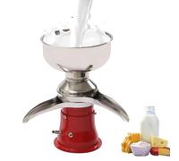 Separador de crema de leche, separador eléctrico de leche de cabra de acero inoxidable, separador centrífugo de crema de leche de 50 l/h, espumador de leche con capacidad de cuenco de 5 litros para