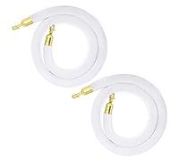 Separador de cuerda, 2 piezas cuerdas barrera for control multitudes con gancho, protección exterior seguridad, for hoteles, bancos y teatros