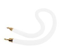 Separador de cuerda, control multitudes colgante, poste largo con núcleo espuma/barrera for filas, for vestíbulo entrada hoteles, fácil instalar(White,Length 1M/3.3Ft/39In)